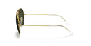 Aviator Classic Sunglasses in Gold and Green