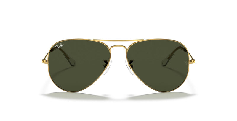 Aviator Classic Sunglasses in Gold and Green