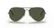Aviator Large Metal II Sunglasses in Black and Green