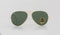 Aviator Large Metal II Sunglasses in Gold and Green
