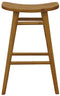 Aria Oval Solid Timber Counter Stool (Caramel)