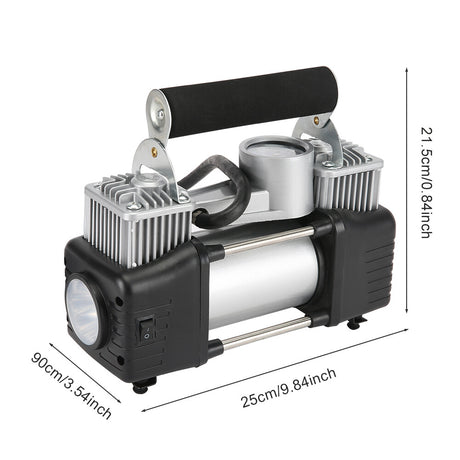 Car Air Compressor 12V 4WD Portable Tyre Inflator Deflator Truck Pump 150PSI