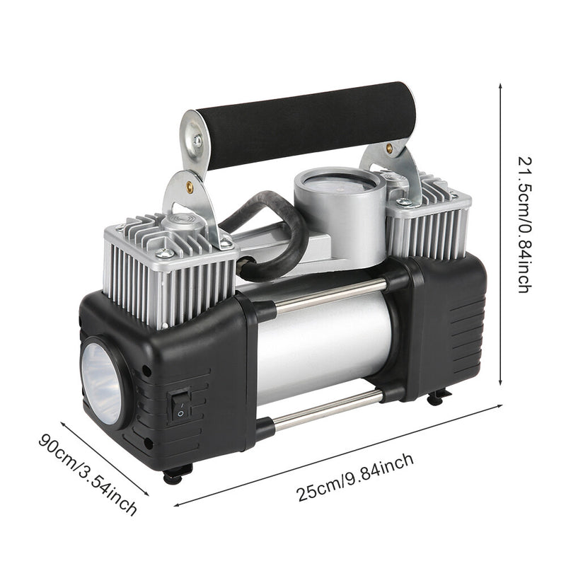 Car Air Compressor 12V 4WD Portable Tyre Inflator Deflator Truck Pump 150PSI