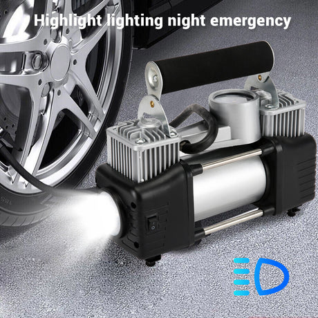 Car Air Compressor 12V 4WD Portable Tyre Inflator Deflator Truck Pump 150PSI