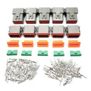 5 Sets DEUTSCH DT SERIES MULTI PLUG WATERPROOF CONNECTOR 12 WAY PIN KIT