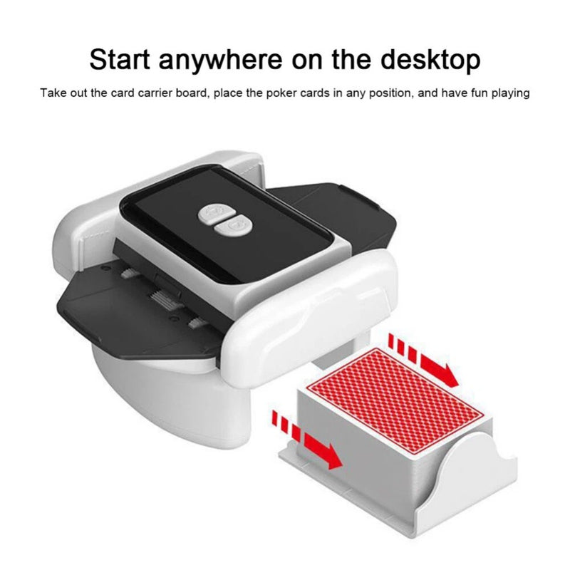 2 Deck Automatic Card Shuffler Board Game Poker Playing Cards Shuffling Machine