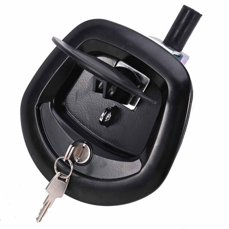 Black Power Operated Central Locking Handle Whale Tail Lock Recessed Folding 12V