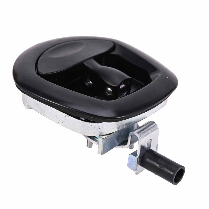 Black Power Operated Central Locking Handle Whale Tail Lock Recessed Folding 12V