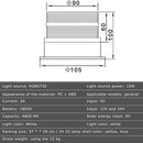Solar Powered LED Flashing Beacon Light, 12-24V Amber Emergency Magnetic Warning Yellow