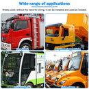 Solar Powered LED Flashing Beacon Light, 12-24V Amber Emergency Magnetic Warning Yellow