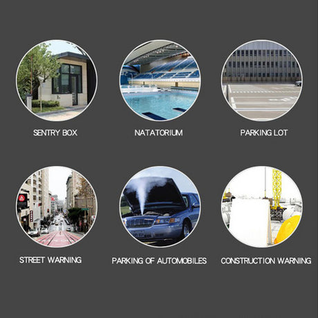 Solar Powered LED Flashing Beacon Light, 12-24V Amber Emergency Magnetic Warning Yellow