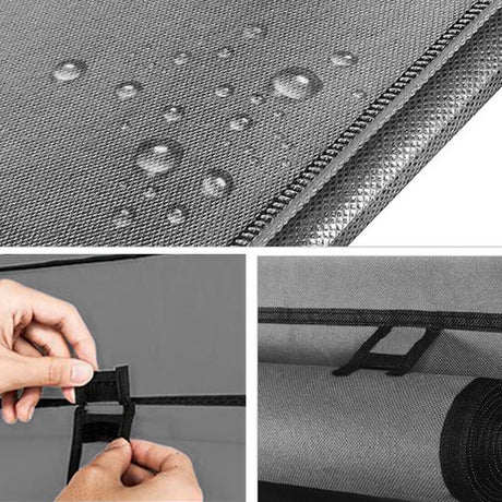 9 Tier Shoe Rack Portable Storage Cabinet Organiser Portable Wardrobe W/ Cover Black