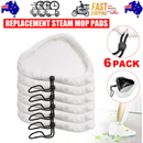 6PCS For H2O H20 Steam Mop Pads Replacement Reusable Washable Cloths Microfiber