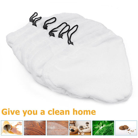 6PCS For H2O H20 Steam Mop Pads Replacement Reusable Washable Cloths Microfiber