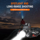 HP700 LED Headlamp Head Torch Lamp Rechargeable Light Headlight  Camping