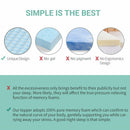 7 Zone Memory Foam Topper Mattress Toppers Cool Gel Pad Mat Medium Firm 8cm Thick 137cm x 190cm