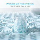 7 Zone Memory Foam Topper Mattress Toppers Cool Gel Pad Mat Medium Firm 8cm Thick 183cm x 203cm