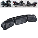 3 Pocket Windshield Bag Waterproof Fit For Harley Electra Glide FLHTC 96-13