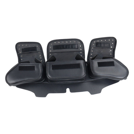 3 Pocket Windshield Bag Waterproof Fit For Harley Electra Glide FLHTC 96-13