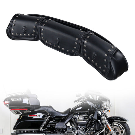 3 Pocket Windshield Bag Waterproof Fit For Harley Electra Glide FLHTC 96-13
