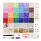 About 6113pcs Clay Heishi Beads Flat Bead Kit Bracelets Necklace Earrings Making