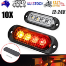 10x LED Clearance Lights Side Marker Lamp Red Amber Truck Trailer Caravan Lorry