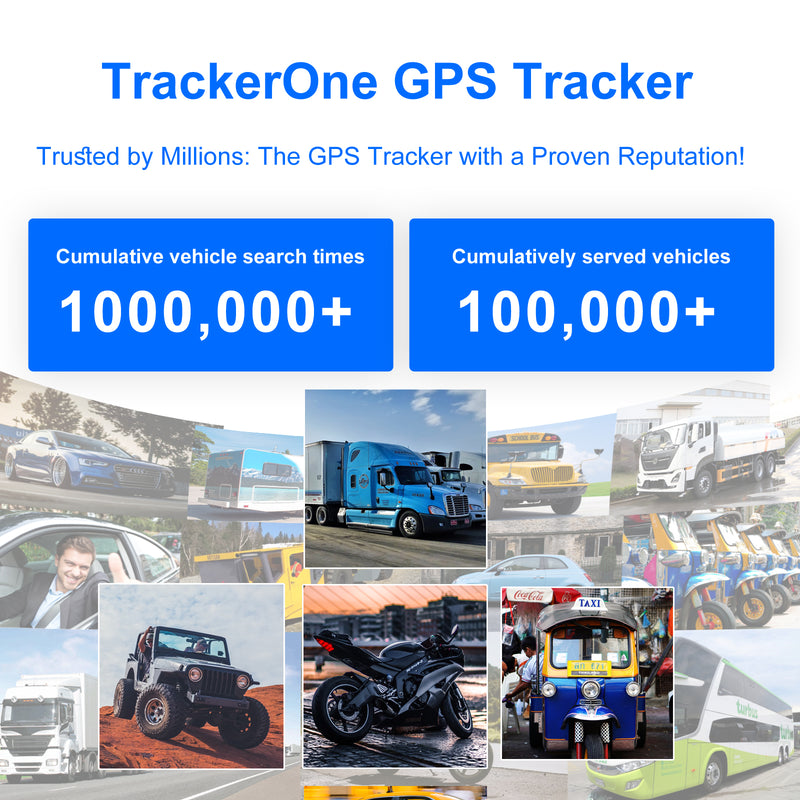 4G GPS Tracker for Car/Moto/Luggage - Waterproof, Real-time Tracking 30 Days Battery Life, Remote Control via Free Trial App.