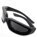 3pcs Chopper Foam Padded Motorcycle Riding Glasses Sunglasses Windproof Goggles