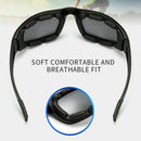 3pcs Chopper Foam Padded Motorcycle Riding Glasses Sunglasses Windproof Goggles