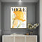 Wall Art 100cmx150cm Vogue Girl Gold Frame Canvas