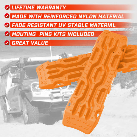 X-BULL 4X4 Recovery tracks Boards Sand tracks Snow Mud 2PCS 12T 4WD Car Truck New
