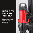 BAUMR-AG 3200W 280mm Concrete Core Drill with Wheeled Stand Rig
