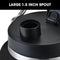 BAUMR-AG 3.8L Double Wall Insulated Stainless Steel Water Bottle, Drink Jug with Handle, Black