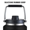 BAUMR-AG 3.8L Double Wall Insulated Stainless Steel Water Bottle, Drink Jug with Handle, Black