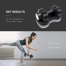 ATIVAFIT 12.5kg Adjustable Weight Dumbbell, for Home Gym Fitness Training
