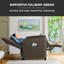 Electric Armchair Recliner, Single Fabric Chair, Biege