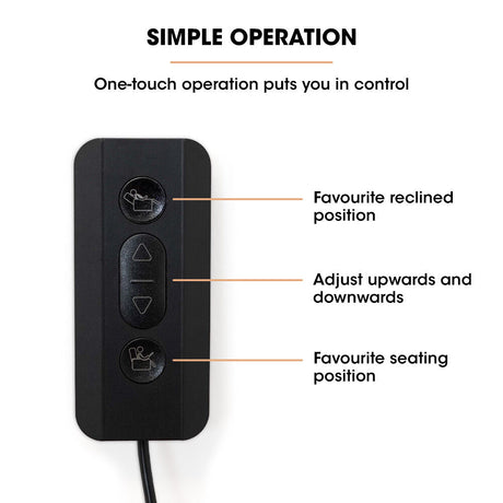 Electric Armchair Recliner, Single Fabric Chair, Biege