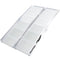EQUIPMED 123cm Portable Folding Aluminium Access Ramp 272kg Rated, Silver, for Wheelchair, Mobility Scooter