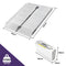 EQUIPMED 123cm Portable Folding Aluminium Access Ramp 272kg Rated, Silver, for Wheelchair, Mobility Scooter