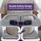 Equipmed Patient Lift Transfer Chair, Easy Hydraulic Height Adjustment, Shower Compatible, Over Toilet, Removable Commode, for Seniors Elderly Disabled