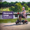 EQUIPMED FreeRoam+ Mid-Sized Lithium Fast Easy Charge Mobility Scooter, Red