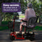 EQUIPMED FreeLite+ Mid-Sized Foldable Electric Mobility Scooter, Lithium Battery, Long Range and Easy Charging, Red