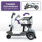 EQUIPMED Ultra-Lightweight Folding Electric Mobility Scooter, 19kg with Battery Removed, 120kg Capacity, Long Range, Brushless Motor, Portable