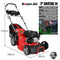 BAUMR-AG 18" 150cc Lawn Mower, 8 Heights, Steel Deck, Cup Holders, 4-Stroke Petrol Lawnmower - 730EX