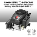 BAUMR-AG 38" Ride On Mower Tractor, Electric Start, 14hp 452cc, Hydrostatic, 100kg Towing, 7 Cut Heights