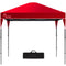 RED TRACK 3x3m Ultra Compact Folding Gazebo, Carry bag, Portable Outdoor Popup Marquee for Camping Beach, Red