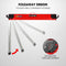 Baumr-AG 2 x Steel Saw Horse, 1000kg Capacity Folding Adjustable Sawhorses, 2x4 Support Arms