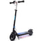 ALPHA Edge Electric Scooter, Kids & Teens, Adjustable Handlebars, 3 Speed Modes, Dual Foot E-Brake, Bluetooth Music, LED, Blue