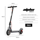 ALPHA Urban 8 Electric Scooter, Suspension, 25km Range, 8.5-Inch Wheels, Brushless Motor, Motorised Commuter eScooter for Adults, Grey