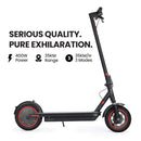 ALPHA Urban 10 Electric Scooter, 35km/h, Suspension, 35km Range, 10-Inch Wheels, Brushless Motor, Free APP, Motorised Commuter eScooter for Adults, Black